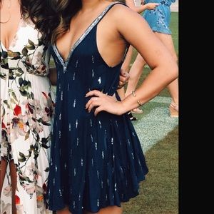 Free people beaded mini dress